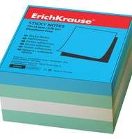 Блок-кубик самоклеящийся Erich Krause 75х75мм, 320л, аква