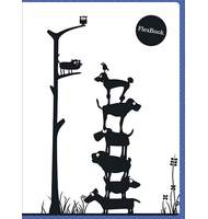 Тетрадь 80л, А4, клетка, Flex Book Expert Complete Funny Animals, синяя