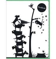 Тетрадь 80л, А5, клетка, Flex Book Expert Complete Funny Animals, зеленая