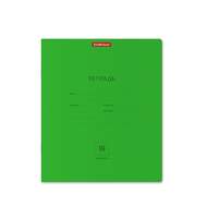 Тетрадь школьная ученическая ErichKrause Классика Neon зеленая, 18 листов, линейка  