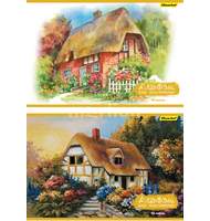 Альбом для рисования Silwerhof 40л. A4 Волшебный домик, 2 дизайна, мелованый картон, скрепка