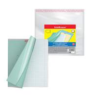 Набор пластиковых обложек ErichKrause Fizzy Clear для тетрадей и дневников, с клеевым краем, 212х395мм, 50 мкм 