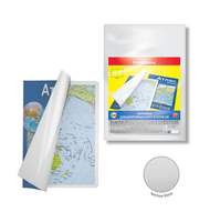 Набор пластиковых обложек ErichKrause Glossy Clear для контурных карт, атласов и тетрадей A4, 306х426мм, 100 мкм  