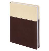 Ежедневник недатированный, коричнев, тв пер, 140х200, 160л,Patchwork AZ353/brown