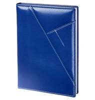 Ежедневник недатированный, синий, тв пер, 140х200, 160л, Portland AZ055/blue