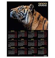 Календарь настенный листовой, 2022 год, формат А2 45х60 см, 