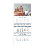 Календарь настенный 3-х блочный 2024 год,Очарование Москвы,4 спир,4 пост