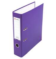 Папка-регистратор Lamark PP 80мм фиолетовый, металл.окантовка, карман