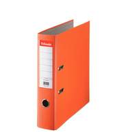 Папка-регистратор Esselte Economy, сверху пластик, внутри - картон, 75 мм, оранжевый