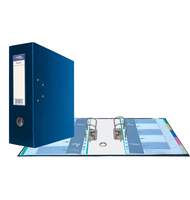 Папка-регистратор Expert Complete Classic HC, сверху пластик, внутри - картон, 125 мм, синий