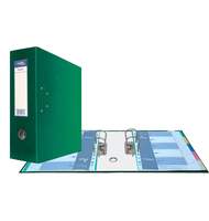 Папка-регистратор Expert Complete Classic HC, сверху пластик, внутри - картон, 125 мм, зеленый