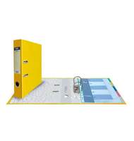 Папка-регистратор Expert Complete Classic, сверху пластик, внутри - картон, 50 мм, желтый