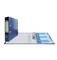 Папка-регистратор Expert Complete Classic, сверху пластик, внутри - картон, 75 мм, синий