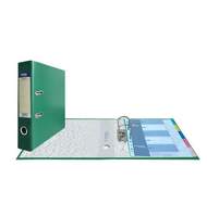 Папка-регистратор Expert Complete Classic, сверху пластик, внутри - картон, 75 мм, зеленый