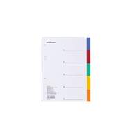 Разделитель листов Erich Krause Index Colored, А5, пластик, 1-5