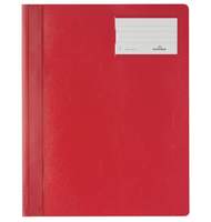 Папка - скоросшиватель Durable, для документов, с карманом для маркировки, A4+, ПВХ Красный