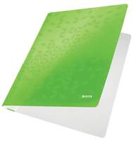 Папка-скоросшиватель Leitz WOW, А4, ламинированный картон, зеленая