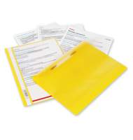 Папка-скоросшиватель Bantex с прозрачным верхним листом, А4, желтая