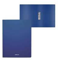 Папка с боковым зажимом пластиковая ErichKrause Matt Classic, A4, синий 