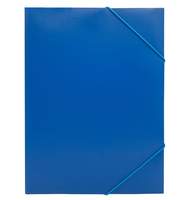 Папка на резинке Buro  A4 пластик кор.15мм 0.5мм синий