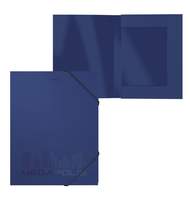 Папка на резинках пластиковая ErichKrause MEGAPOLIS, A4, 30мм, синий 