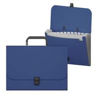 Портфель пластиковый ErichKrause Matt Classic, с 12 отделениями, A4, синий
