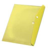 Папка с кнопкой EX, А4, 180мкм, желтая