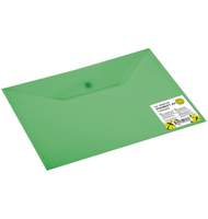 Папка-конверт с кнопкой полупрозрачная, А4 Dolce Costo, зеленый