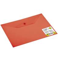 Папка-конверт с кнопкой полупрозрачная, А4 Dolce Costo, красный