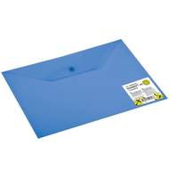 Папка-конверт с кнопкой полупрозрачная, А4 Dolce Costo, синий