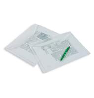 Папка-конверт с кнопкой Attache, А4, 180мкм, матовая прозрачная