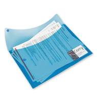 Папка-конверт с кнопкой Rexel Carry, А4, 180мкм, синяя