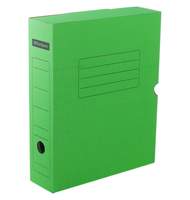 Короб архивный с клапаном OfficeSpace, микрогофрокартон,  75мм, зеленый, до 700л.