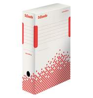 Короб архивный Esselte Speedbox 100мм, 100x250x350, белый/красный