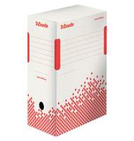 Короб архивный Esselte Speedbox 150мм, 150x250x350, белый/красный