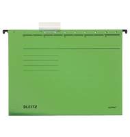 Папка подвесная Leitz ALPHA Стандарт, А4, картон, зеленый