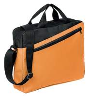 Конференц-сумка Unit Diagonal, оранжево-черная