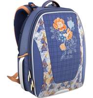 Рюкзак школьный Erich Krause с эргономичной спинкой La Fleur (модель Multi Pack), синий