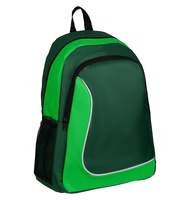 Рюкзак ArtSpace Simple Line, 41*30*16см, 2 отделения, 2 кармана, зеленый/неон