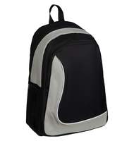Рюкзак ArtSpace Simple Line, 41*30*16см, 2 отделения, 2 кармана, черный/серый