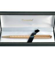Ручка шариковая Erich Krause Essential VS10 diamond engraving, в футляре, золото
