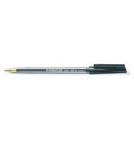 Ручка шариковая Staedtler Stick, однораз., 0,5 мм, прозрачный корпус, черный