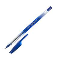 Ручка шариковая LINC OFFIX 1 мм синий прозрачный корпус