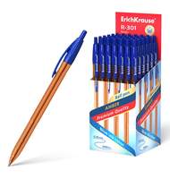Ручка шариковая автоматическая ErichKrause R-301 Amber Matic 0.7, цвет чернил синий 