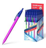 Ручка шариковая автоматическая  ErichKrause R-301 Neon Matic 0.7, цвет чернил синий 
