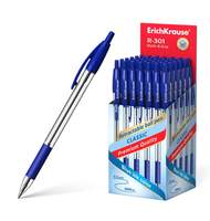 Ручка шариковая автоматическая ErichKrause R-301 Classic Matic&Grip 1.0, цвет чернил синий 