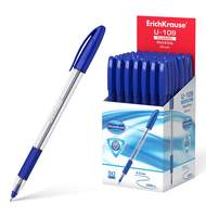 Ручка шариковая ErichKrause U-109 Classic Stick&Grip 1.0, Ultra Glide Technology, цвет чернил синий 