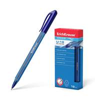 Ручка шариковая  Erich Krause Ultra Glide Technology U-18, одноразовая, 1 мм, синий