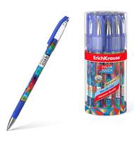 Ручка шариковая ErichKrause ColorTouch Patchwork, цвет чернил синий