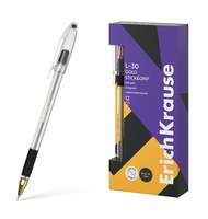 Ручка шариковая ErichKrause L-30 Gold Stick&Grip Classic 0.7, Super Glide Technology, цвет чернил черный 